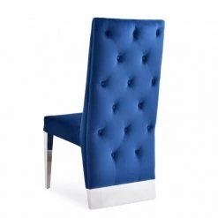 VIG Modrest Kilson Modern Velvet & Stainless Steel Dining Chair (Set Of 2) Dining Room