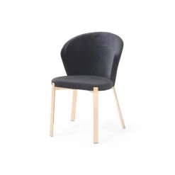 VIG Modrest Nadia - Modern Velvet & Rosegold Dining Chair (Set Of 2) Dining Room