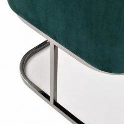 VIG Dining Room Modrest Yukon Modern Green Velvet & Black Gun Dining Chair