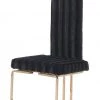 VIG Modrest Kingsley Modern Black & Rosegold Dining Chair (Set Of 2) Dining Room