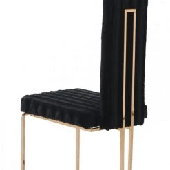 VIG Modrest Kingsley Modern Black & Rosegold Dining Chair (Set Of 2) Dining Room