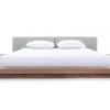VIG Modrest Opal Modern Walnut & Grey Platform Bed Beds & Headboards