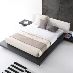 VIG Beds & Headboards Modrest Opal Modern Wenge & White Platform Bed