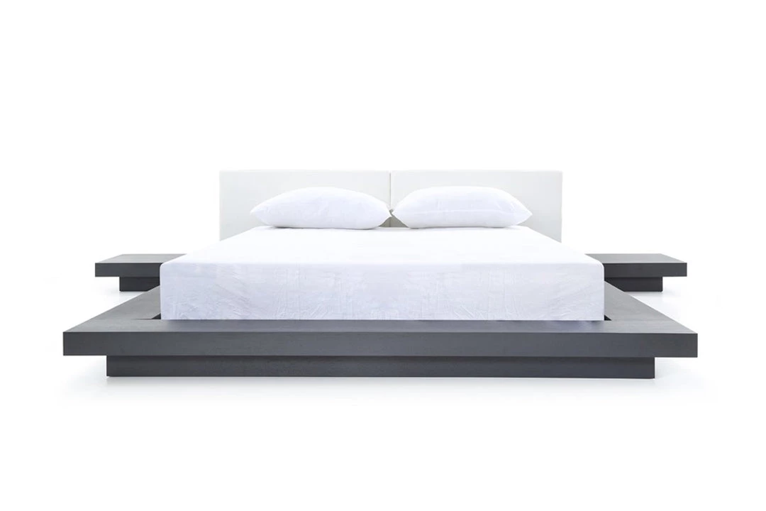 VIG Beds & Headboards Modrest Opal Modern Wenge & White Platform Bed