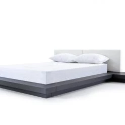 VIG Beds & Headboards Modrest Opal Modern Wenge & White Platform Bed
