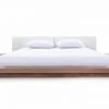 VIG Modrest Opal Modern Walnut & White Platform Bed Beds & Headboards