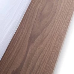 VIG Modrest Opal Modern Walnut & White Platform Bed Beds & Headboards