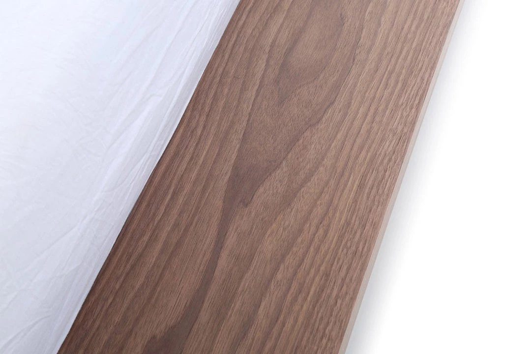 VIG Modrest Opal Modern Walnut & Grey Platform Bed Beds & Headboards