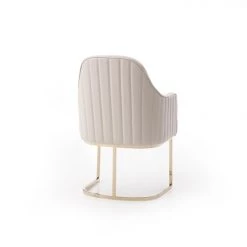 VIG Modrest Tyler Modern Grey & Gold Dining Chair