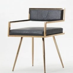 VIG Modrest Rosario Modern Rosegold Dining Chair