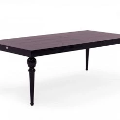 VIG A&X Baccarat - Transitional Black Crocodile Lacquer Dining Table Dining Room