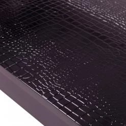 VIG A&X Baccarat - Transitional Black Crocodile Lacquer & Crystal Dining Table