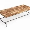 VIG Modrest Bacone - Industrial Oak And Black Iron Coffee Table
