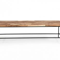 VIG Modrest Bacone - Industrial Oak And Black Iron Coffee Table