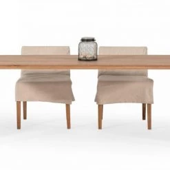 VIG Modrest Barnum - Industrial Oak And Black Iron Live Edge Dining Table Dining Room