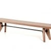 VIG Modrest Kennedy Modern Walnut Dining Bench Dining Room