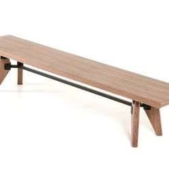 VIG Modrest Kennedy Modern Walnut Dining Bench Dining Room