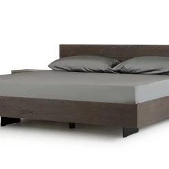 VIG Beds & Headboards Modrest Selma Modern Dark Aged Oak Bed