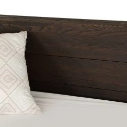 VIG Beds & Headboards Modrest Selma Modern Dark Aged Oak Bed