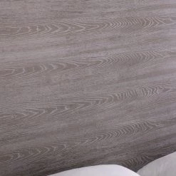 VIG Modrest Arlene Modern Grey Elm & Stainless Steel Canopy Bed Bedroom