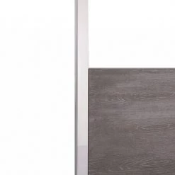 VIG Modrest Arlene Modern Grey Elm & Stainless Steel Canopy Bed Bedroom