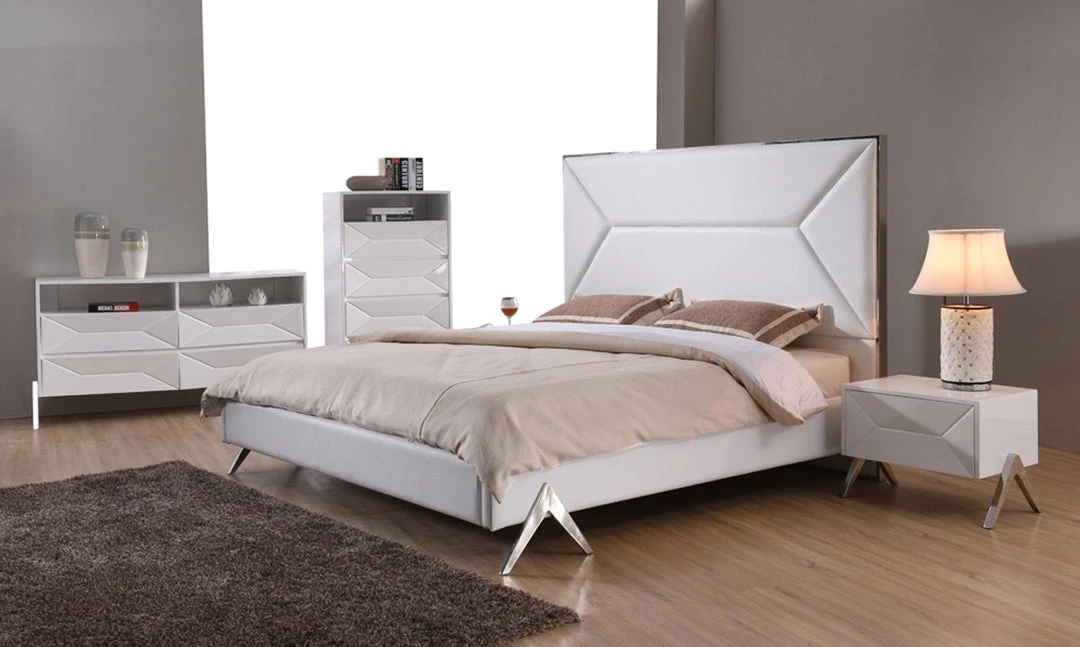 VIG Beds & Headboards Modrest Candid Modern White Bedroom Set