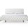 VIG Modrest Legend Modern White Bonded Leather Bed Bedroom
