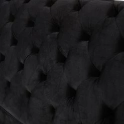 VIG Modrest Legend Modern Black Velvet & Gold Bed Bedroom