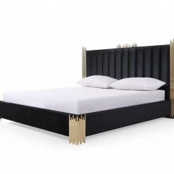 VIG Modrest Token Modern Black & Gold Bedroom Set