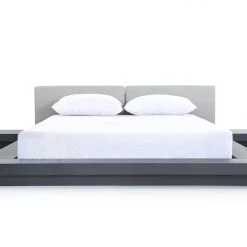 VIG Modrest Opal Modern Wenge & Grey Platform Bed