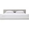 VIG Beds & Headboards Modrest Opal Modern White & Grey Platform Bed