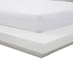 VIG Beds & Headboards Modrest Opal Modern White & Grey Platform Bed