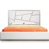 VIG Modrest Chrysler Modern White Bonded Leather Bed