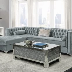 Coaster Bellaire Sectional Silver