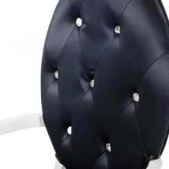 VIG Dining Room Versus Bella Nodern Black Fabric Dining Chair (Set Of 2)