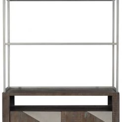 Bernhardt Eastman Bunching Console With Metal Deck Side & Console Table