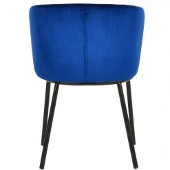 VIG Modrest Bessie - Modern Blue Velvet Dining Chair (Set Of 2)
