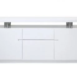 VIG Modrest Stanford Modern White Office Credenza