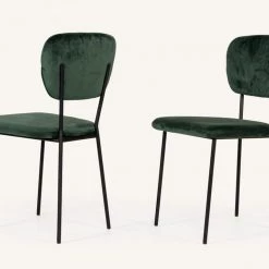 VIG Modrest Billy Modern Green Velvet Dining Chair (Set Of 2)
