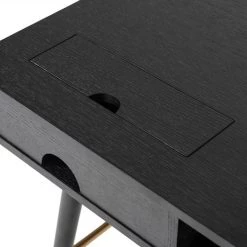 VIG Modrest Billy Modern Black Oak & Gold Desk