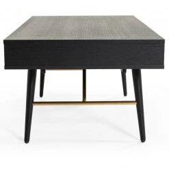 VIG Modrest Billy Modern Black Oak & Gold Coffee Table Living Room