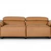 VIG Estro Salotti Blossom Modern Cognac Leather Dual Reclining Sofa
