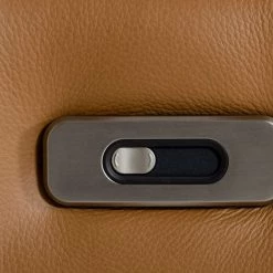 VIG Estro Salotti Blossom Modern Cognac Leather Dual Reclining Sofa