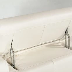 VIG Estro Salotti Bolton Italian Modern White Leather Sofa Set Living Room