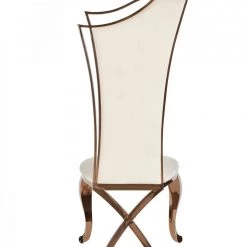 VIG Modrest Bonnie - Beige Velvet & Rose Gold Dining Chair (Set Of 2)