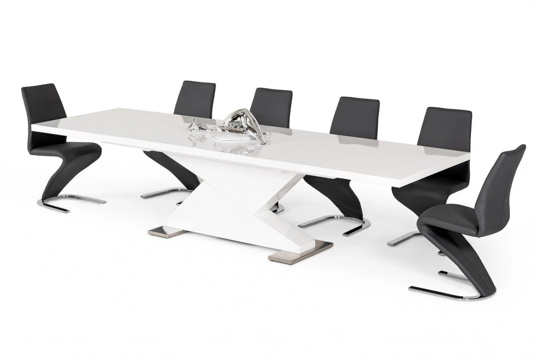 VIG Dining Room Modrest Bono "Z" - Modern White Dining Table