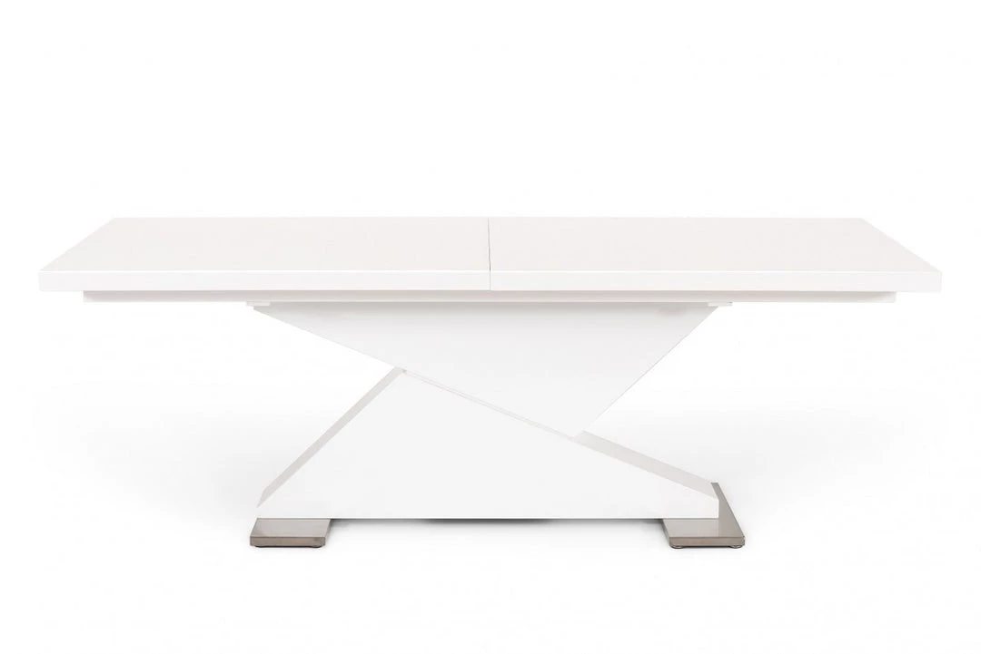 VIG Dining Room Modrest Bono "Z" - Modern White Dining Table