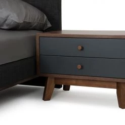 VIG Nova Domus Dali Modern Grey & Walnut Bedroom Set