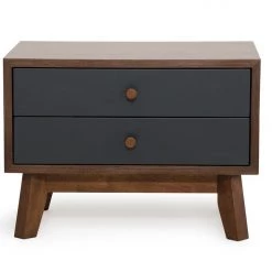 VIG Nova Domus Dali Modern Grey & Walnut Bedroom Set