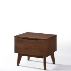 VIG Modrest Lewis Mid-Century Modern Teal & Walnut Bedroom Set